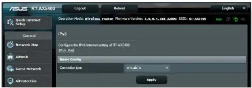 ASUS RT-AX5400 - IPv6 (Protocole IPv6) - 1