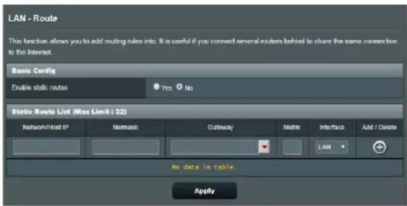 ASUS RT-AX57 - Routage - 1