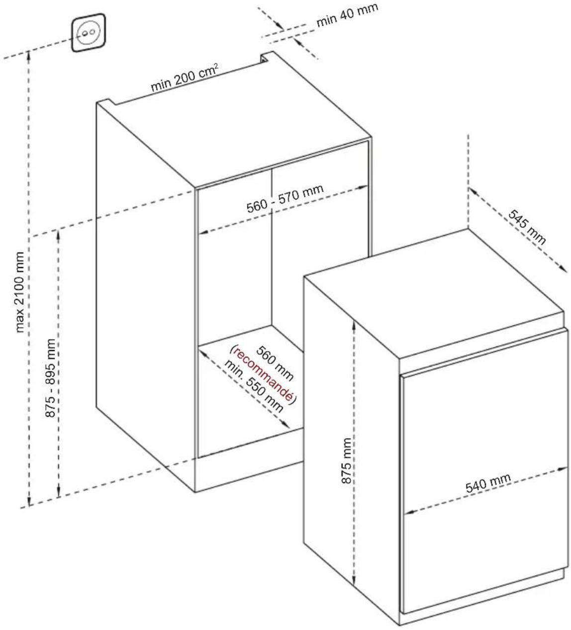 PRIVILEG PRC 9VS2 - Dimensions - 1