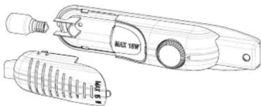 PRIVILEG PRC 12VS1 - Remplacement de l'ampoule - 1