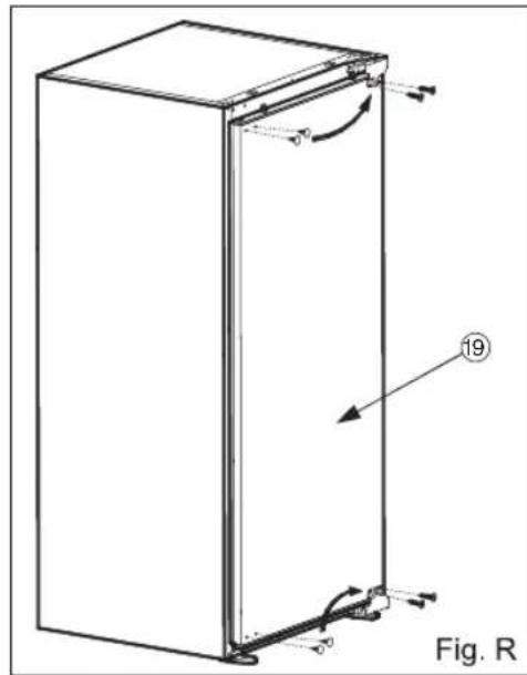 PRIVILEG PRC 12VS1 - Instructions d'installation pour le produit avec des charnières Hettich - 3