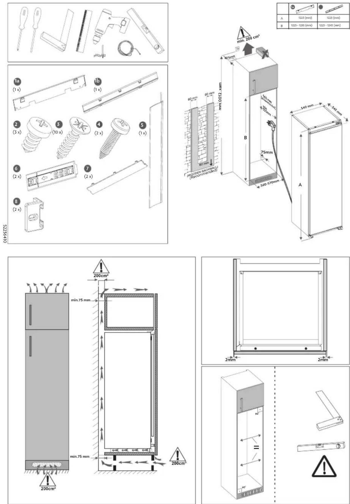 PRIVILEG PRC 12GS1 - LES PIÈCES DE L'APPAREIL ET DES COMPARTIMENTS - 2