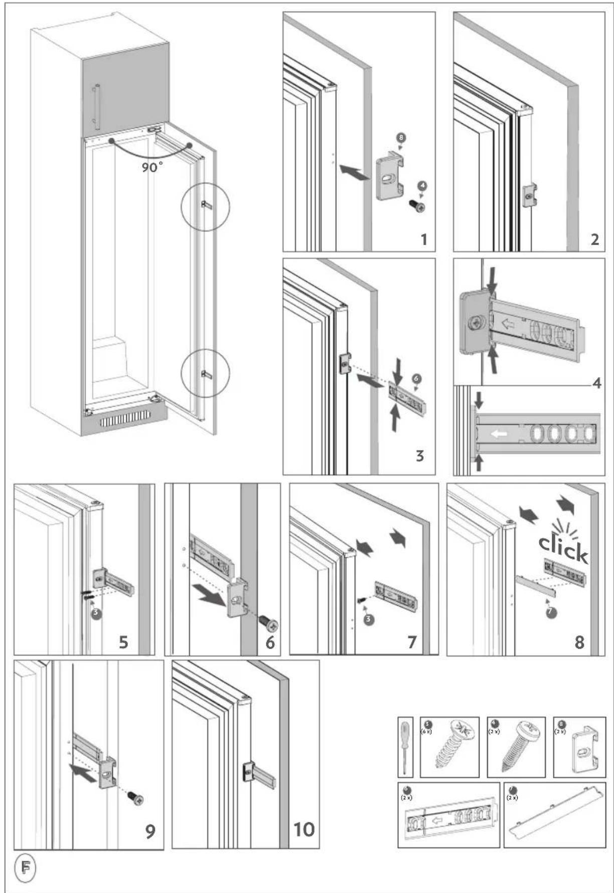 PRIVILEG PRC 12GS2 - THE PARTS OF THE APPLIANCE AND THE COMPARTMENTS - 9