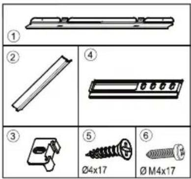 PRIVILEG PRC 12VS2 - Instructions d'installation et réversibilité de la porte pour les versions avec charnières sur rail - 1