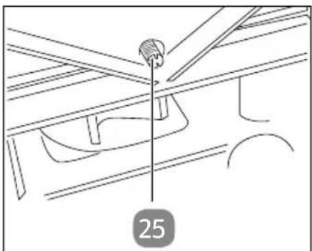 Gardenline GLLH 2548 - Remplacer la lame de broyage et la contre-lame - 2