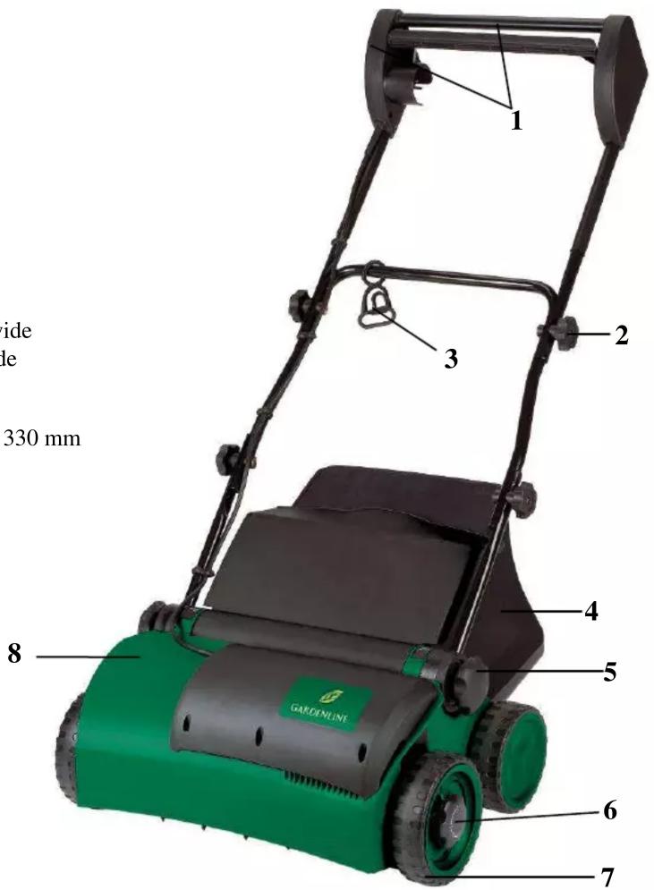 Gardenline GLVK 1402 - Technical data: - 1