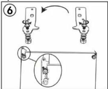 CANDY CCG1L314EW - DOOR REVERSAL INSTRUCTIONS - 6