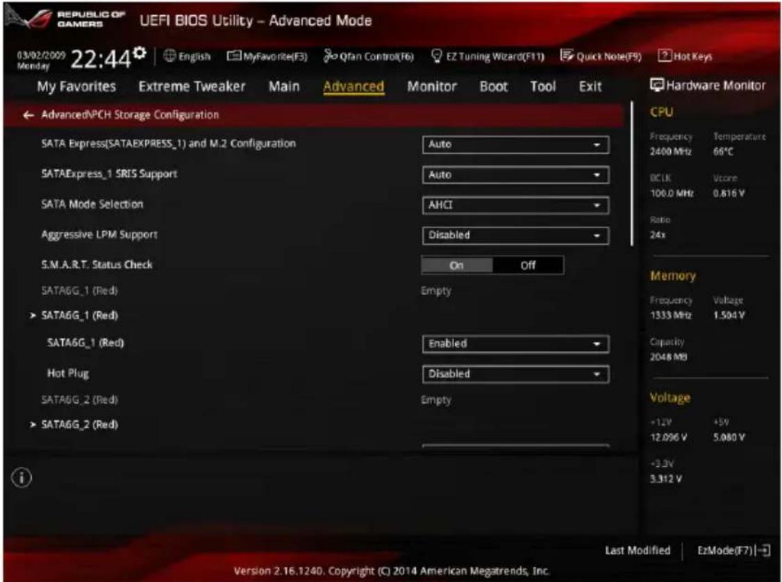ASUS Maximus VII Formula/Watch Dogs - PCH Storage Configuration (Configuration de stockage) - 1