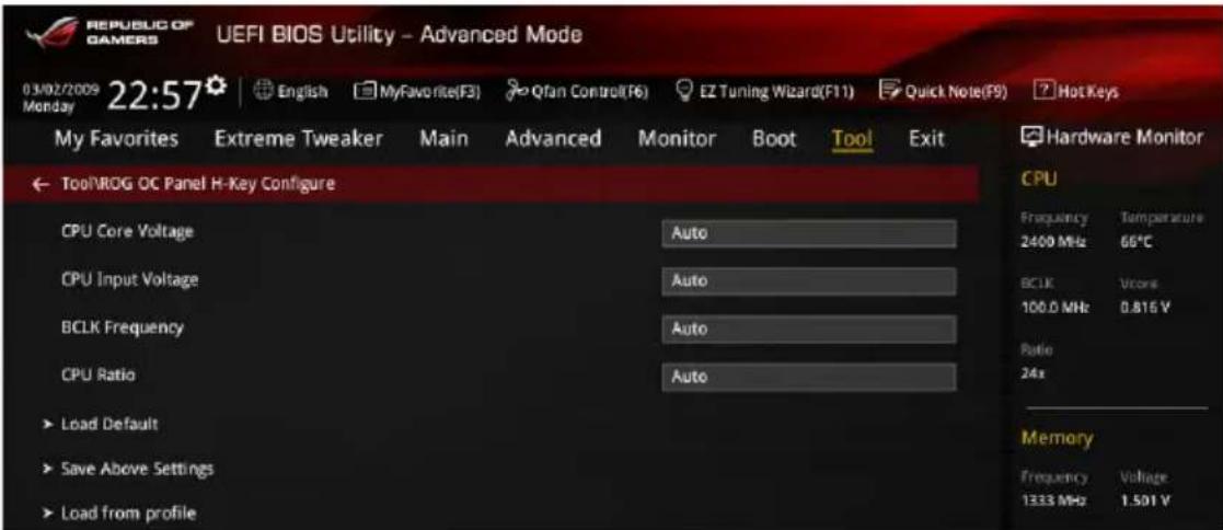 ASUS Maximus VII Formula/Watch Dogs - ROG OC Panel H-Key Configure - 1