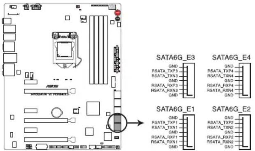 ASUS Maximus VII Formula/Watch Dogs - (7-pin SATA6G\_E1-E2; SATAEXPRESS\_E1 [supérieur]) - 1
