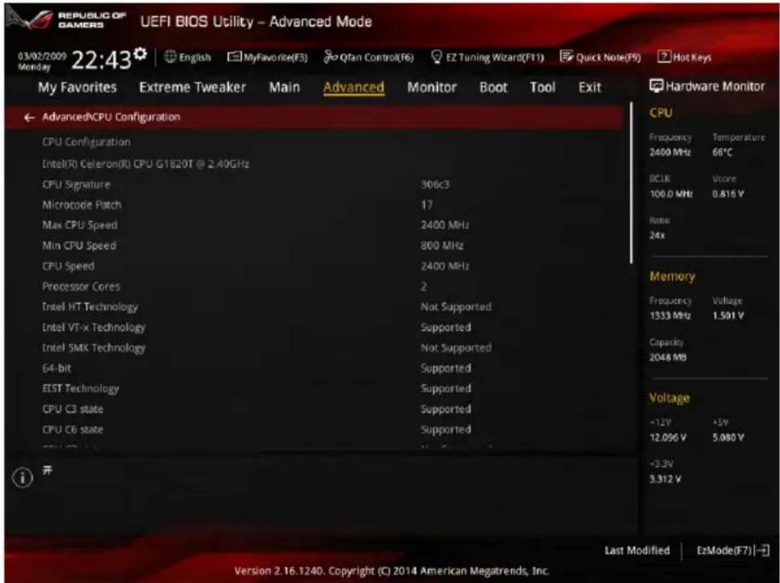 ASUS Maximus VII Formula/Watch Dogs - CPU Configuration (Configuration du CPU) - 2