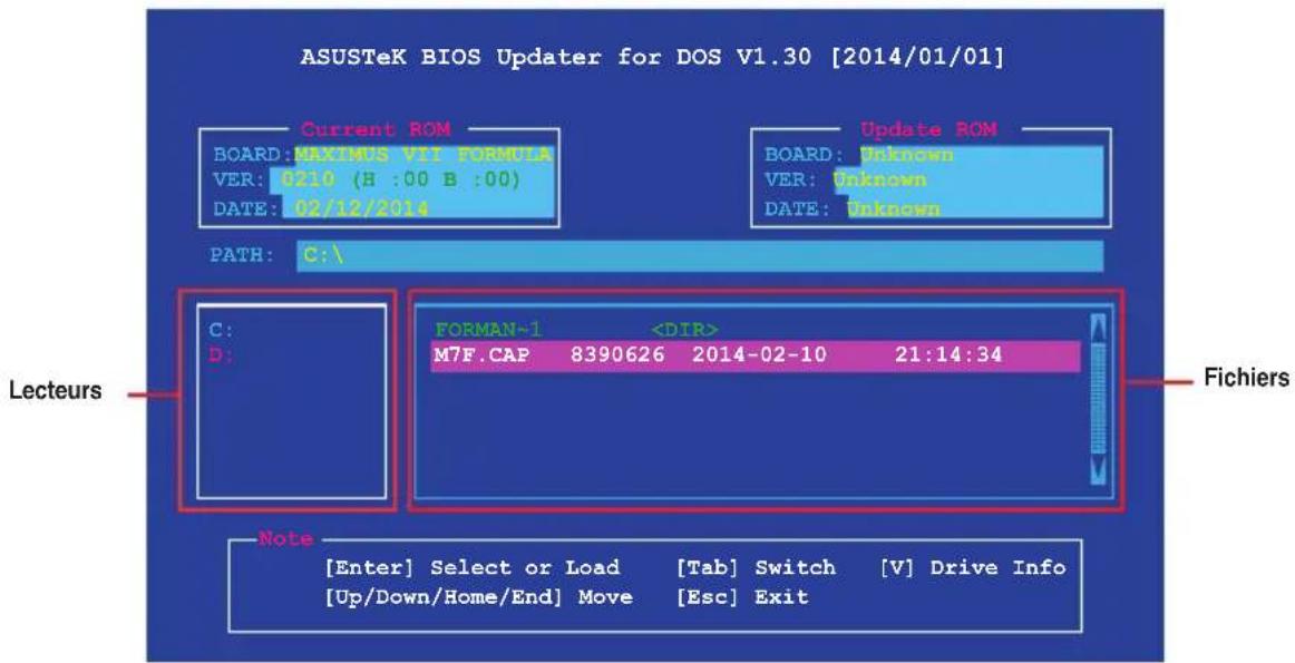ASUS Maximus VII Formula/Watch Dogs - Pour mettre à jour le BIOS avec BIOS Updater : - 1