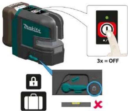 MAKITA SK106GD - Operazioni - 2