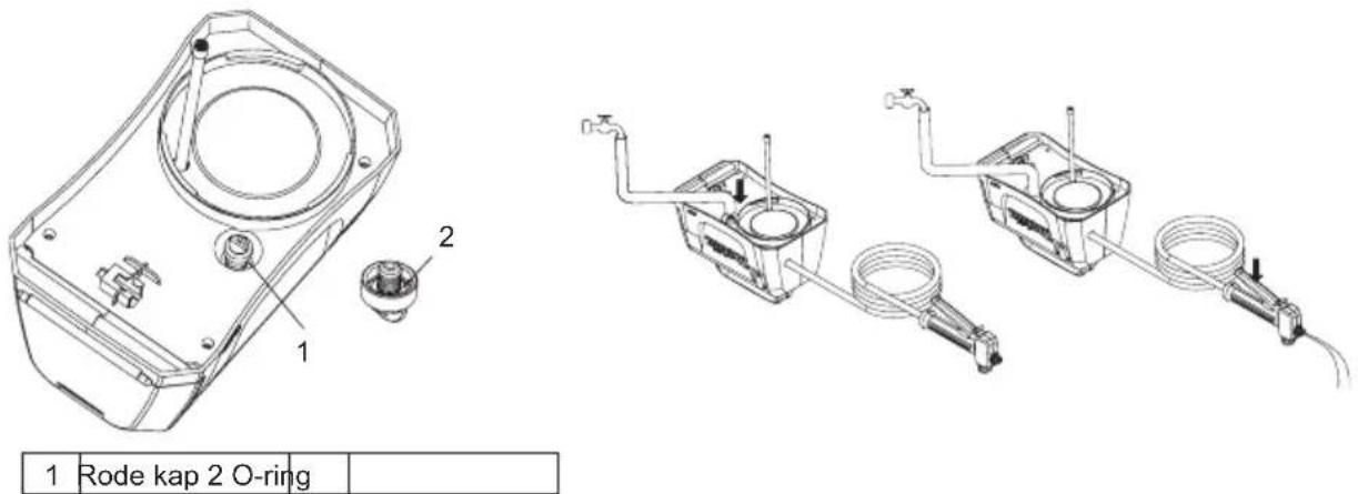 1 Rode kap 2 O-ring