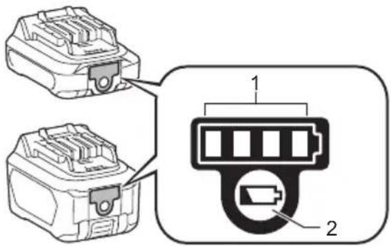 MAKITA US053D - Indicarea capacității rămase a accumulatorului - 1