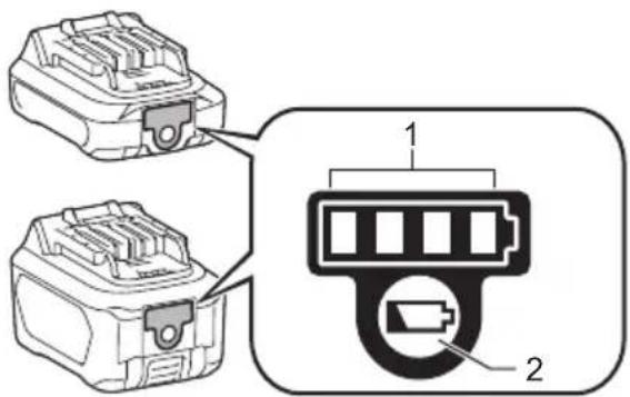 MAKITA US053D - Індикація залишкової ємності акумулятора - 1