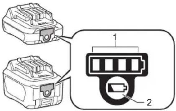MAKITA US053D - De resterende batterijcapaciteit aanduiden - 1