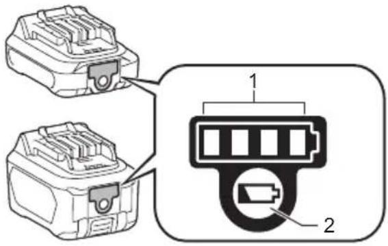 MAKITA US053D - Treguesi i kapacitetit të mbetur të baterisë - 1