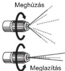 MAKITA US053D - A permetezés beállítása - 1