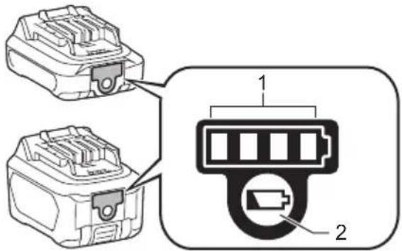 MAKITA US053D - Indication de la capacité restante de la batterie - 1