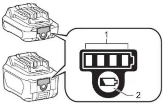 MAKITA US053D - Калған батарея куатын көрсету - 1