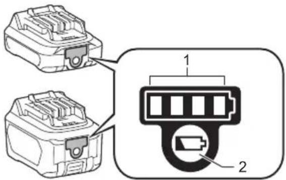 MAKITA US053D - Anzeige der übrigen Batteriekapazität - 1