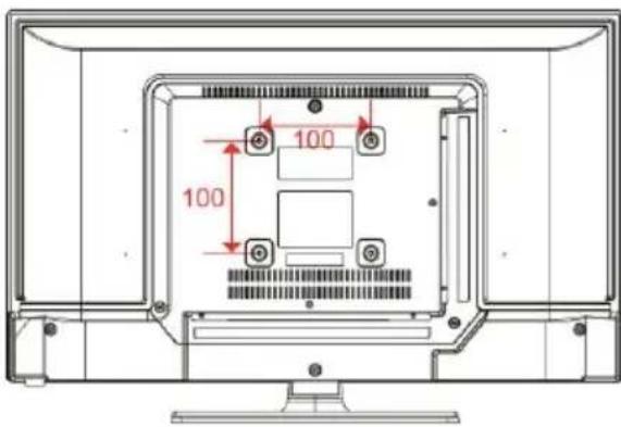 JVC LT-24FD110 - Montagem numa parede - 1