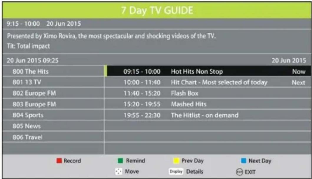 JVC LT-24FD110 - Electronic Program Guide (EPG) - 1