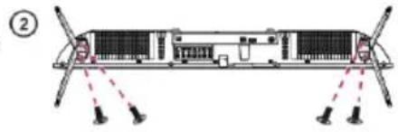 JVC LT-32FV130 - Attaching the Stand - 2