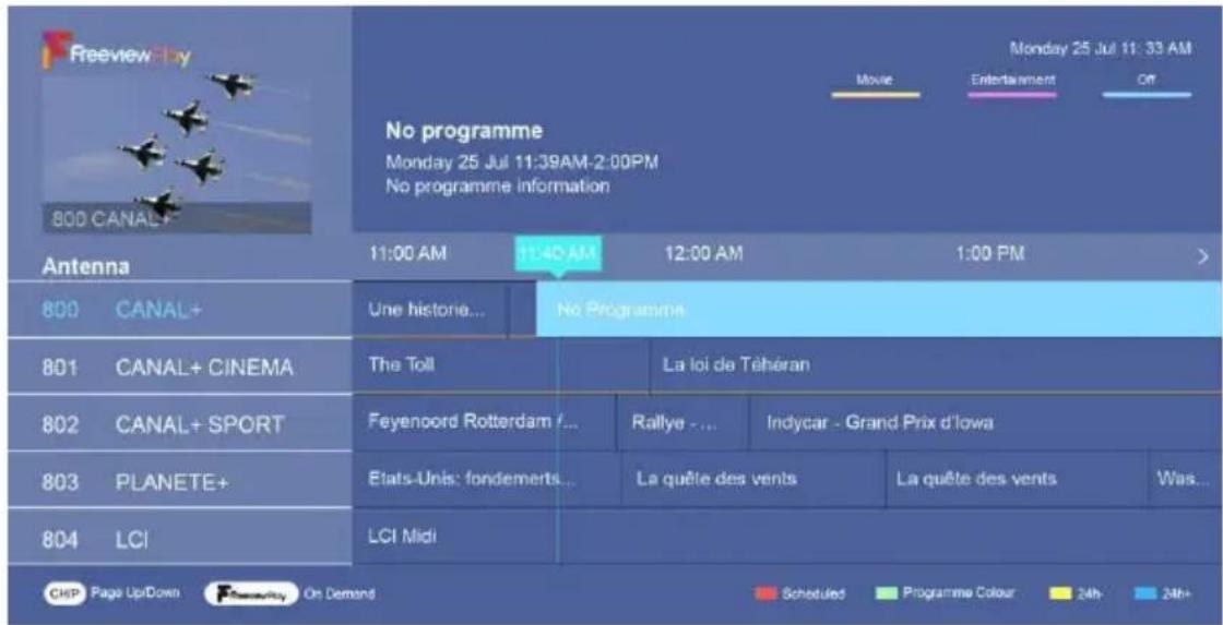 JVC LT-32FV130 - Guide électronique des programmes (EPG) - 1