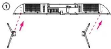 JVC LT-32FV130 - Instalación del soporte - 1