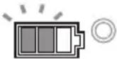 MAKITA DGA519 - Indicação da capacidade restante da bateria - 2