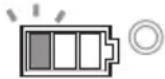 MAKITA DGA519 - Indicação da capacidade restante da bateria - 3