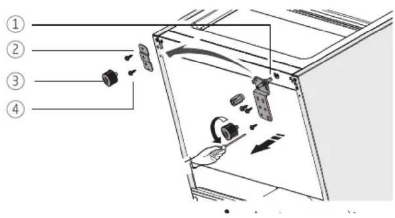 PROLINE PLC2300WH - INVERSION DU CÔTÉ D'OUVERTURE DE LA PORTE - 10