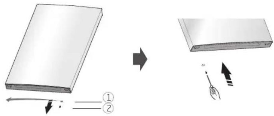 PROLINE PLC2300WH - INVERSION DU CÔTÉ D'OUVERTURE DE LA PORTE - 6