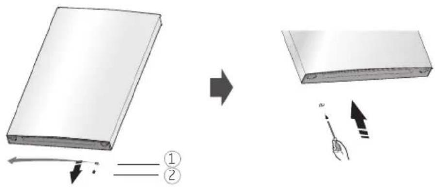PROLINE PLC2300WH - INVERSION DU CÔTÉ D'OUVERTURE DE LA PORTE - 8