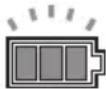 MAKITA DCU604 - Controllo del livello delle batterie sull'alloggiamento delle batterie - 1