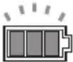 MAKITA DCU604 - Vérification du niveau de la batterie sur le boîtier de batterie - 1