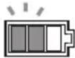 MAKITA DCU604 - Controllo del livello delle batterie sull'alloggiamento delle batterie - 2