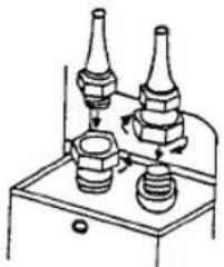 EINHELL MSK 3000 - Verbinding van buiten- en binnentoestel - 1