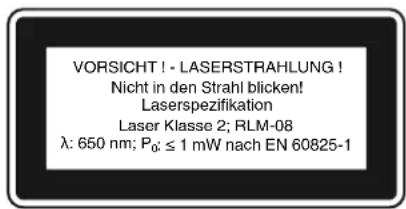 Herkules H-SB 801 E - Avvertenze particolari per il laser - 2