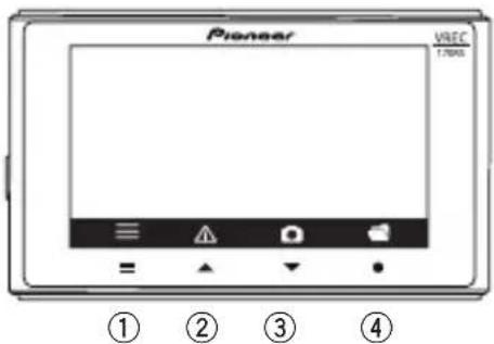 PIONEER VREC-170RS - Function Buttons - 1