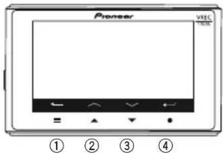 PIONEER VREC-170RS - During MENU screen display - 1