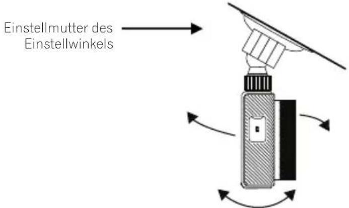 PIONEER VREC-170RS - Stellen Sie den Installationswinkel ein - 1
