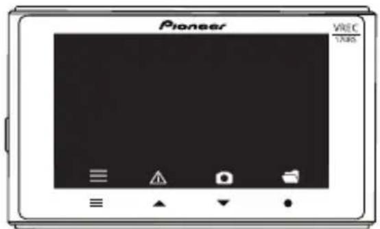 PIONEER VREC-170RS - Premere i pulsanti funzionali per selezionare l'opzione desiderata. - 1