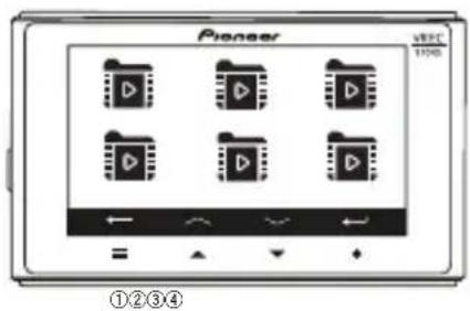 PIONEER VREC-170RS - Riproduzione dei file video registrati. - 3