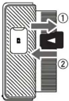 PIONEER VREC-170RS - Estrazione della scheda microSD - 1