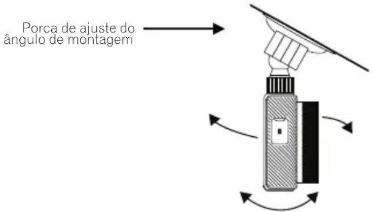 PIONEER VREC-170RS - Ajuste o ângulo de instalação - 1