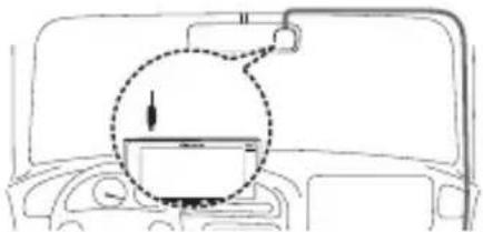 PIONEER VREC-170RS - Connect the cigarette lighter power cable to the vehicle accessory socket. - 1