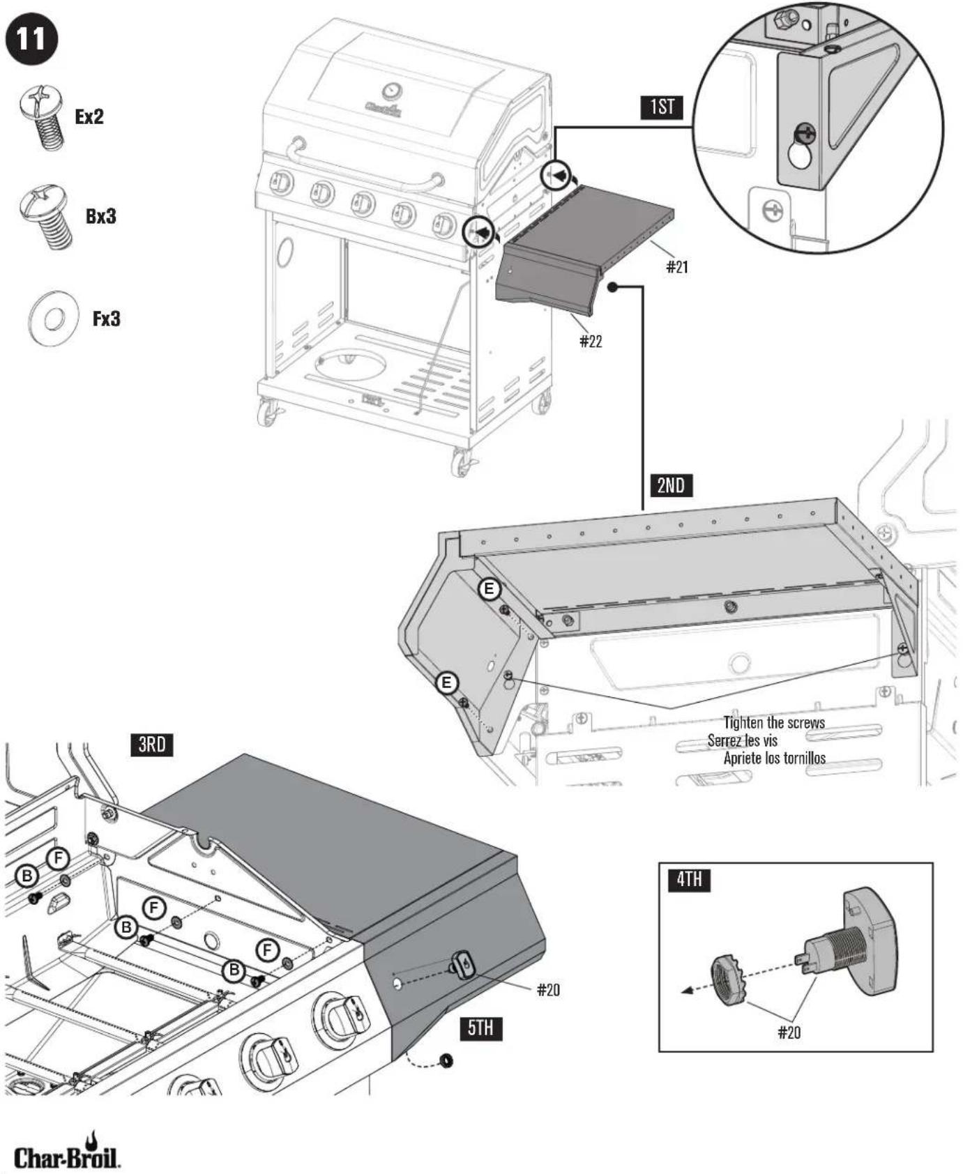 CHAR BROIL Performance 463458021 - ASSEMBLY / ASSEMBLAGE / ASAMBLEA - 1